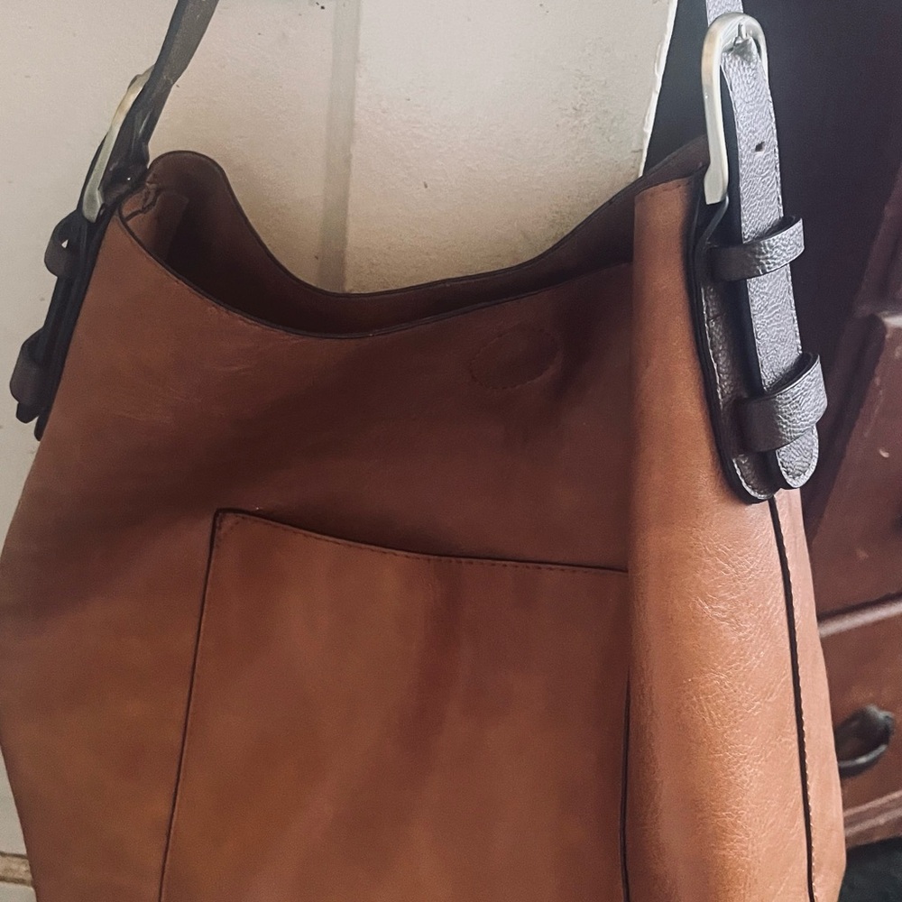 Brown Leather Shoulder Bag